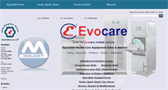 Desktop Screenshot of evocare.com.au