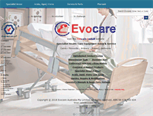 Tablet Screenshot of evocare.com.au